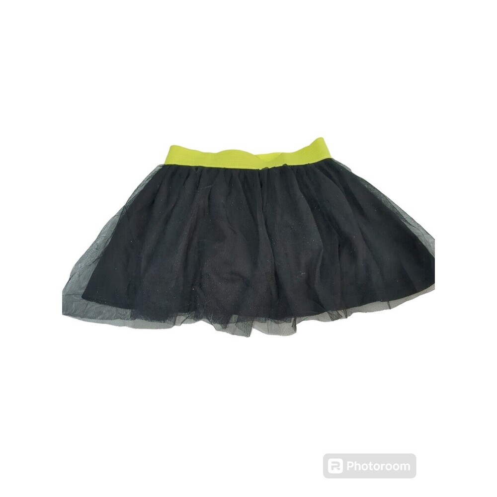 Monster High Girl's Skort Black Mesh with Lining and Sparkle Size 6/6X